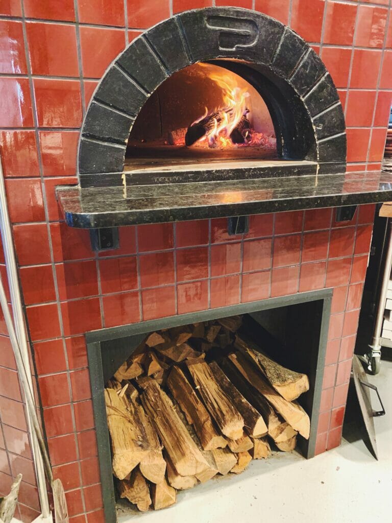 The wood fired oven at Sono Wood Fired, an Italian cuisine restaurant at Easton.