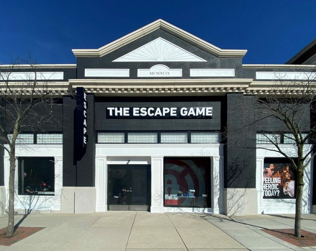 Exterior of The Escape Game at Easton Town Center.