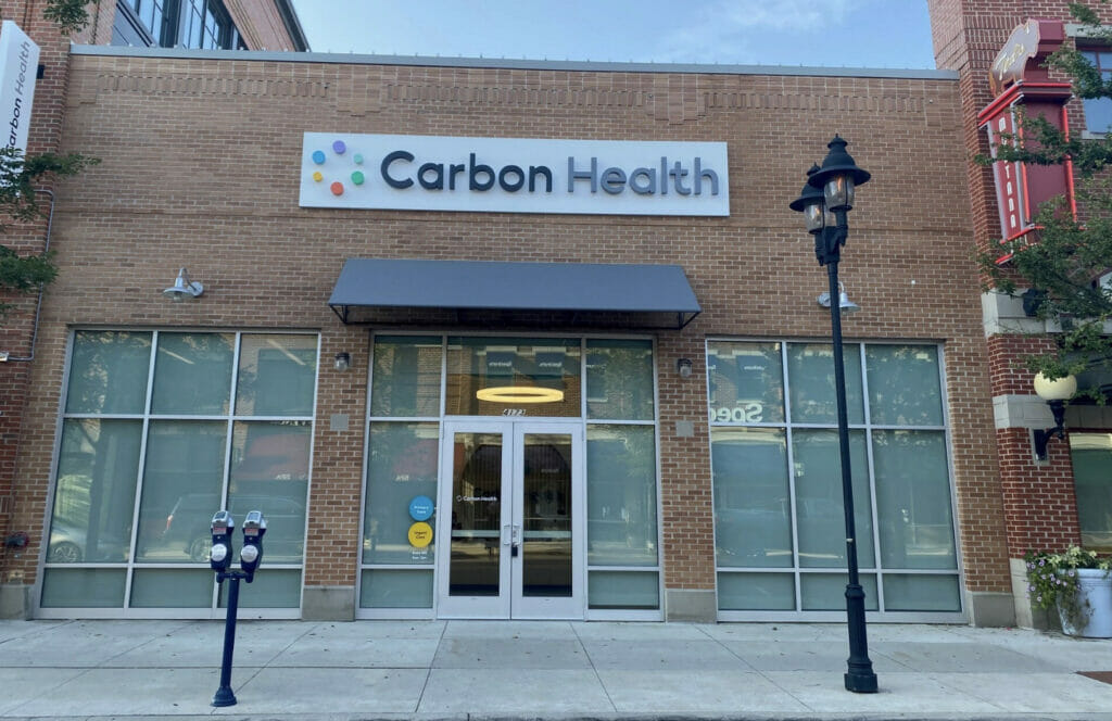 Storefront of Carbon Health