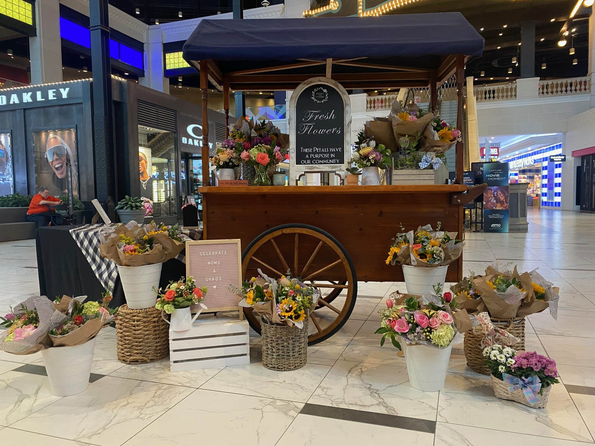 The pop up Flower Bar at Easton.