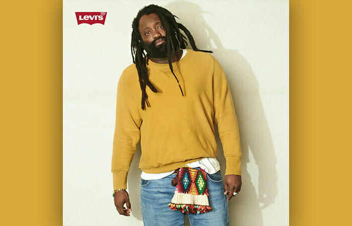 A man wearing Levi's clothing.