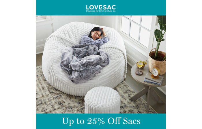 Up to 25% off Sacs