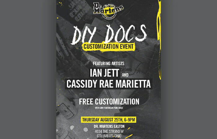 DIY Docs Event at Easton, August 25th from 6-9PM.