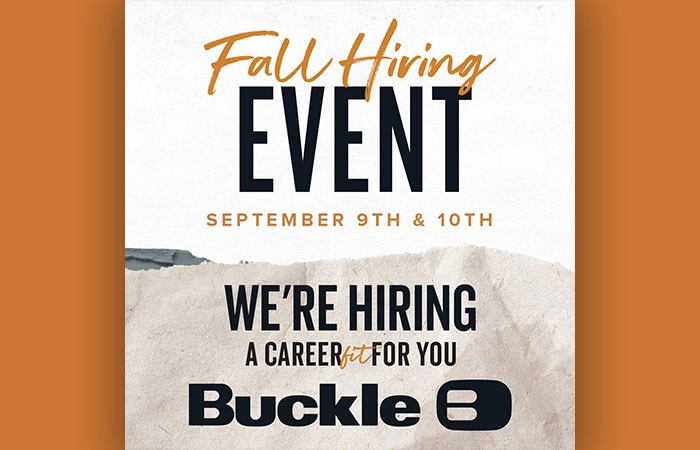 Fall hiring event at Buckle.