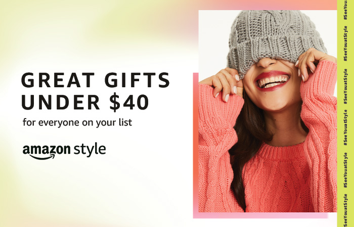 Great gifts under $40 at Amazon Style. November 16 - 22.