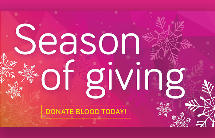 It's the Season of Giving. Give blood at Easton with Versiti.