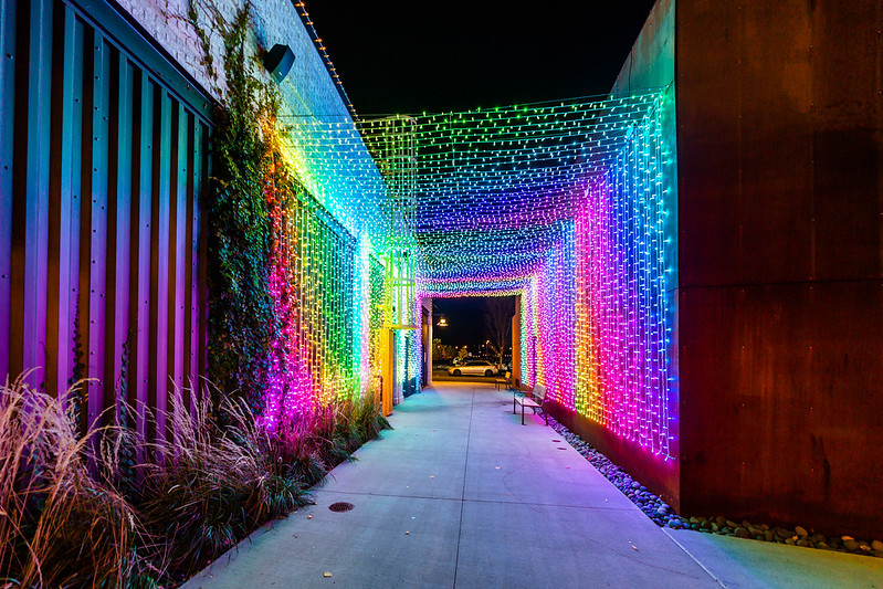 Light Tunnel in the Newest District