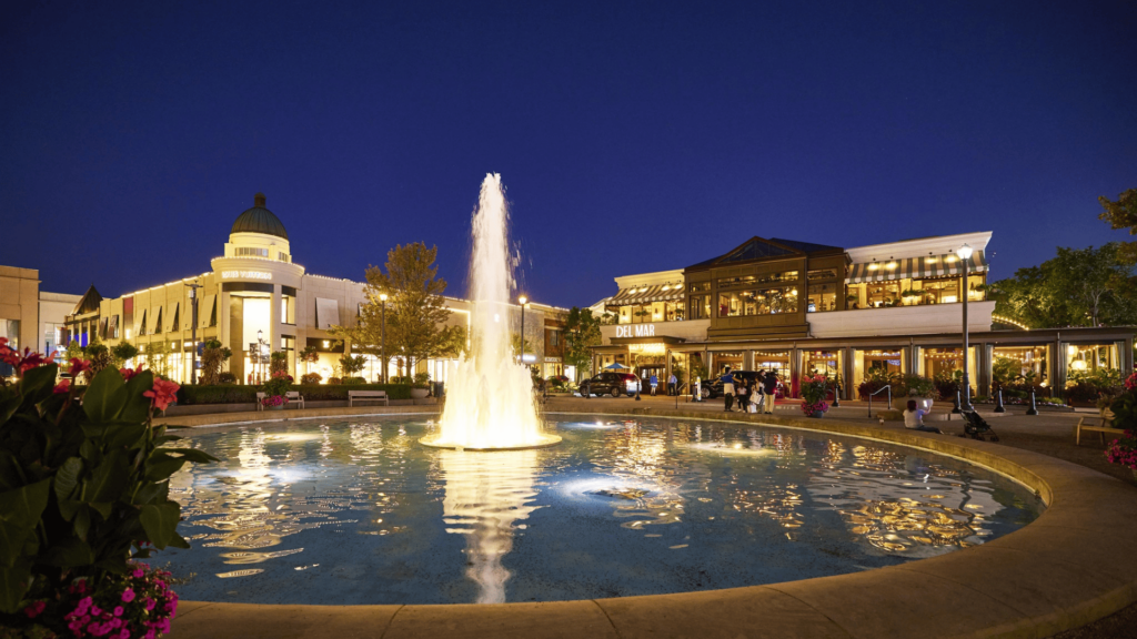 Central Park Fountain at Easton Town Center.