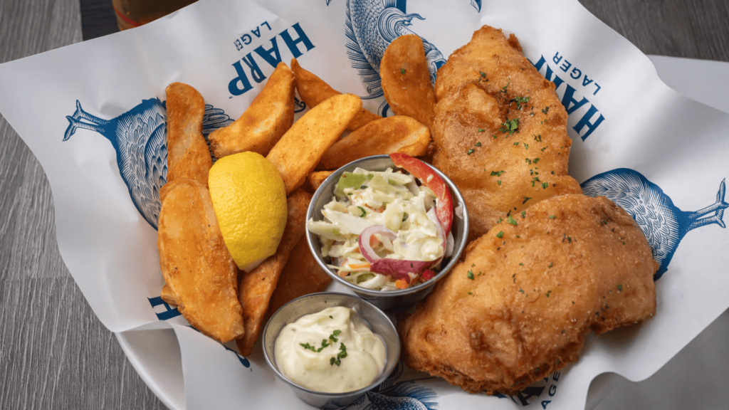 The fish and chips meal from Fado Irish Pub