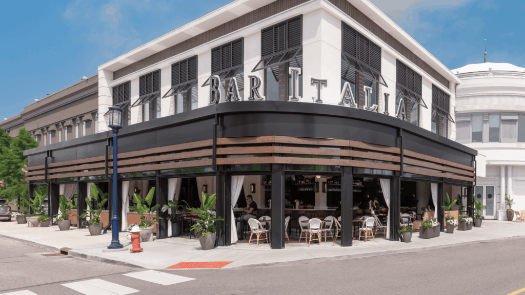 Exterior of Bar Italia at Easton Town Center.