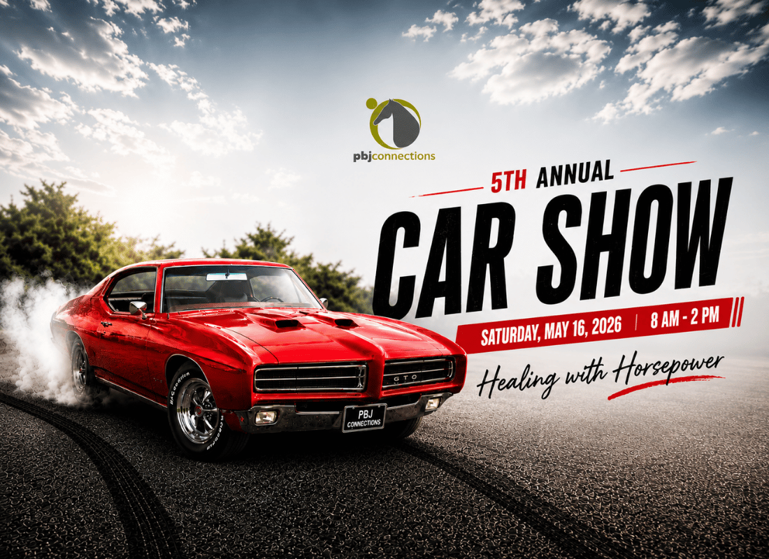PBJ Connections 5th Annual Car Show at Easton Gateway from 11AM to 2PM. Healing with horsepower.