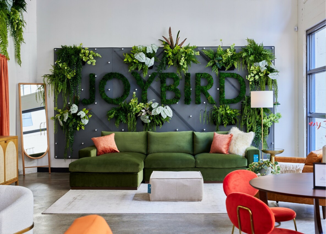 Joybird lush showroom