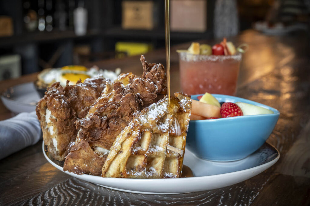 Napa Chicken and Waffle Sandwich