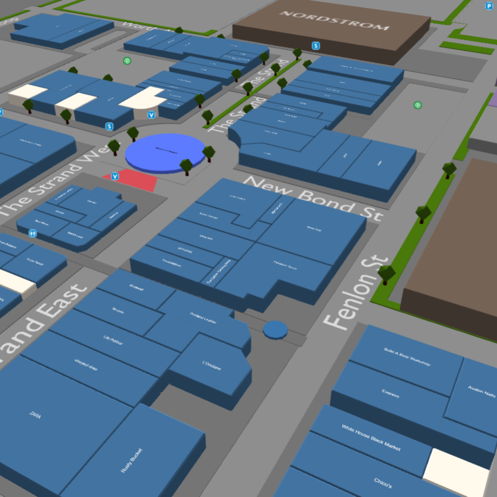 A screenshot of Easton's interactive map.