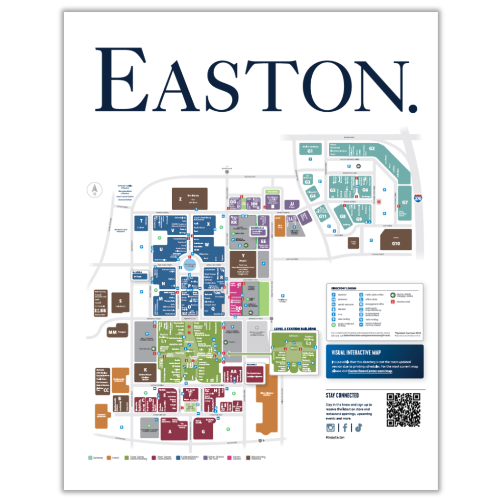 A screenshot of the map of Easton.