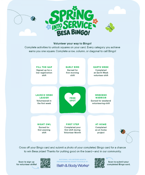Spring into service with Besa bingo board